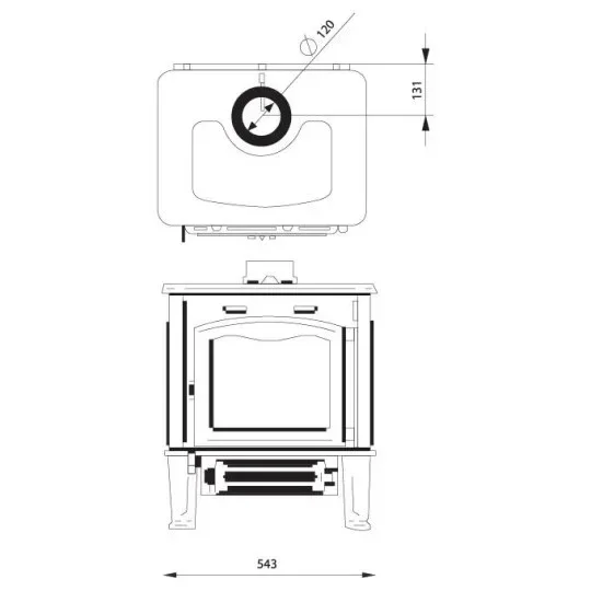 ol3-high Poêle Fonte FERGUSS SHORT