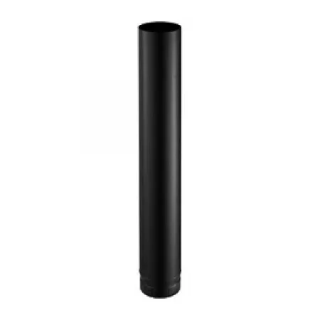 Tuyau de poêle à bois émaillé noir mat 1 m ø150 mm Poujoulat